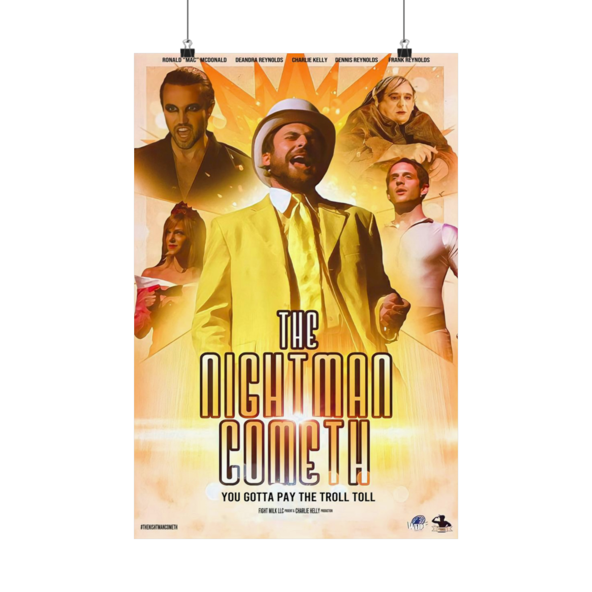 The Nightman Cometh Poster – Charlie Kelly – Its Always Sunny in Philadelphia – Movie Poster