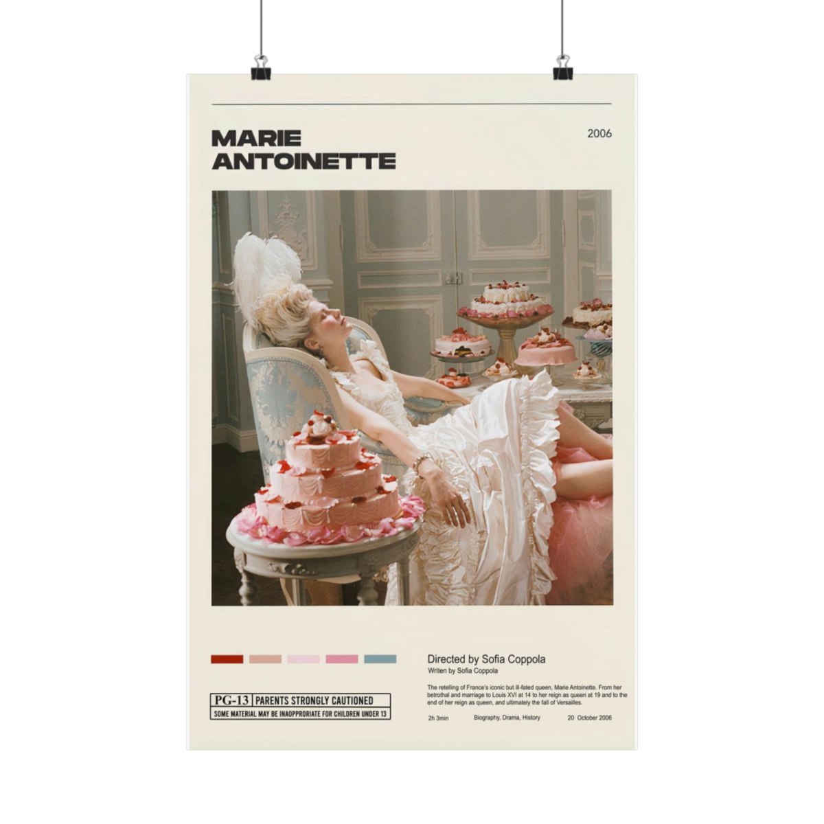 Marie Antoinette Sofia Coppola Vintage Retro Art Print Movie Poster Home Decor Poster