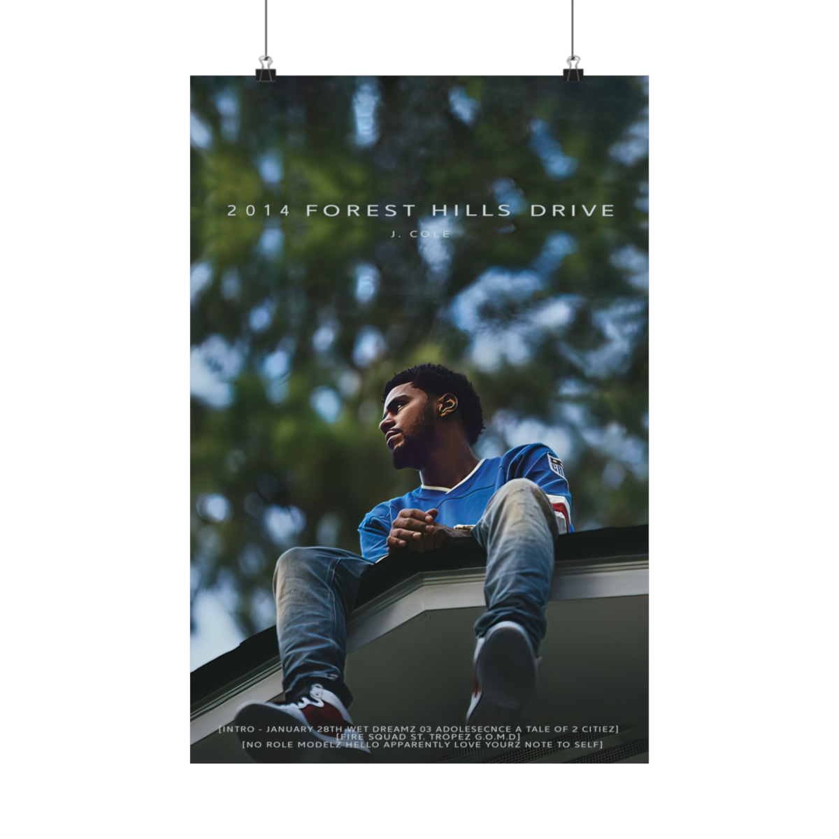 J. Cole – 2014 Forest Hills Drive poster Home Decor Poster