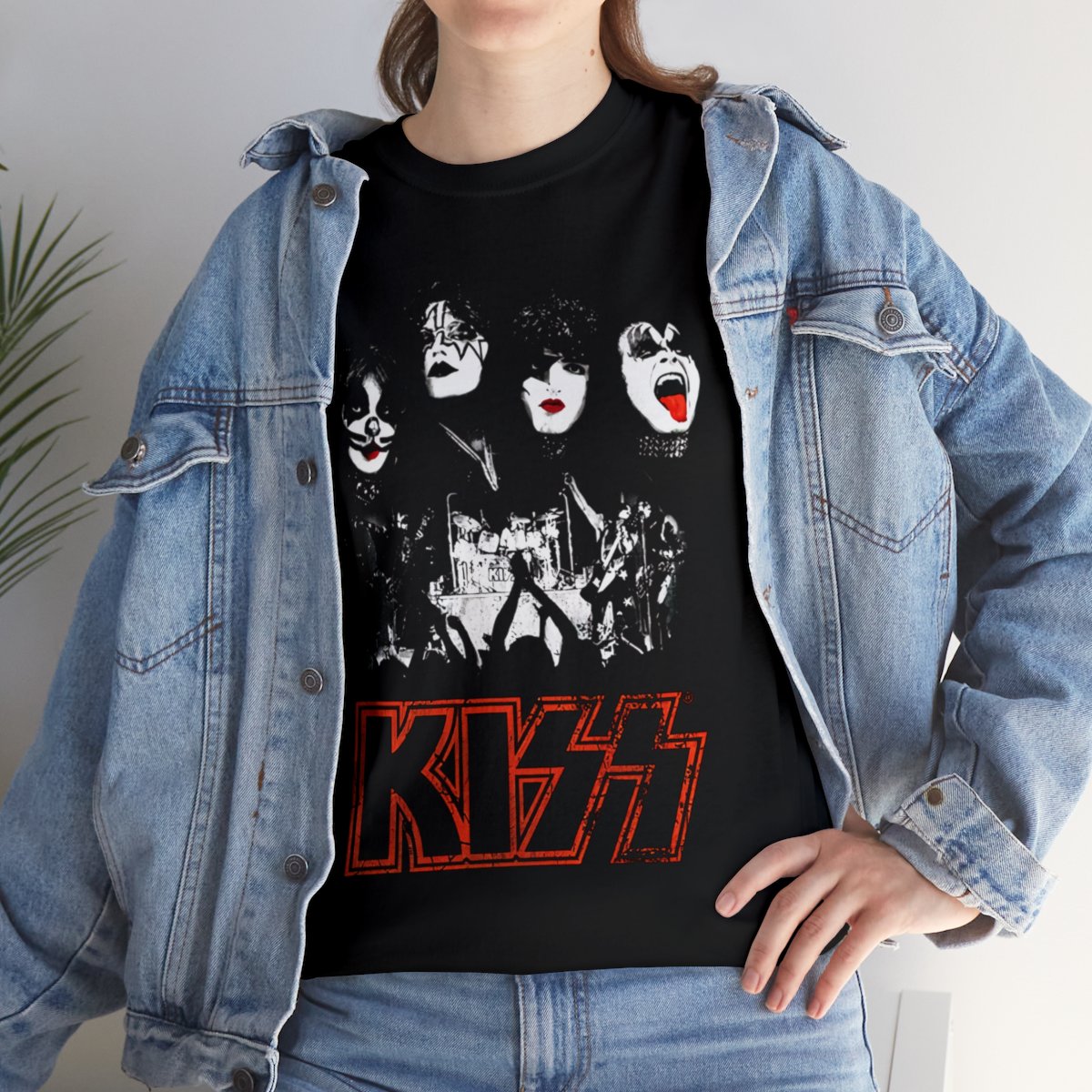 KISS T-Shirt Rock Kiss Series rock and roll all nite gift  T-Shirt Unisex Heavy Cotton Tee