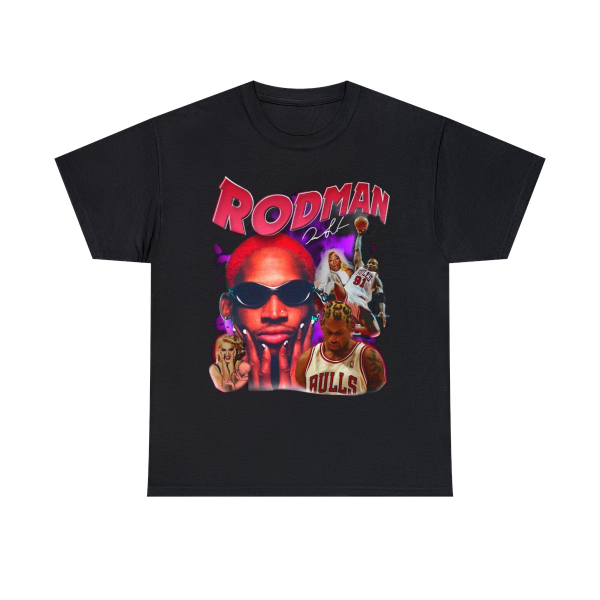Dennis Rodman Vintage Shirt-90s Retro Vintage Singger – 90’s Album Shirt- Hip Hop T-Shirt Unisex Heavy Cotton Tee