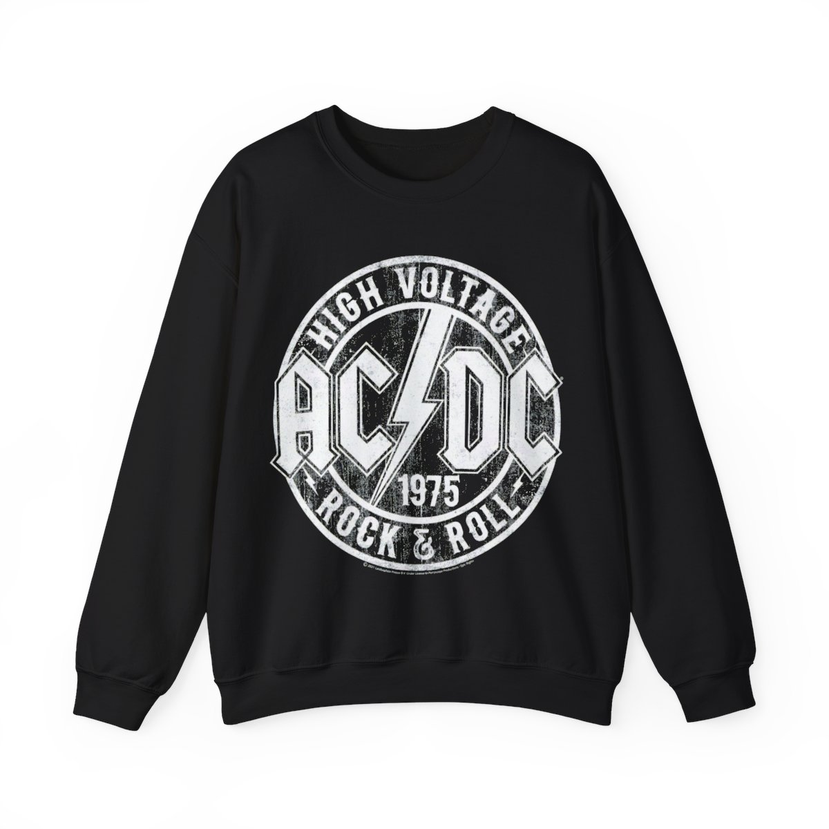 ACDC High Voltage Rock & Roll 1975 Shirt Unisex Heavy Blend Crewneck Sweatshirt