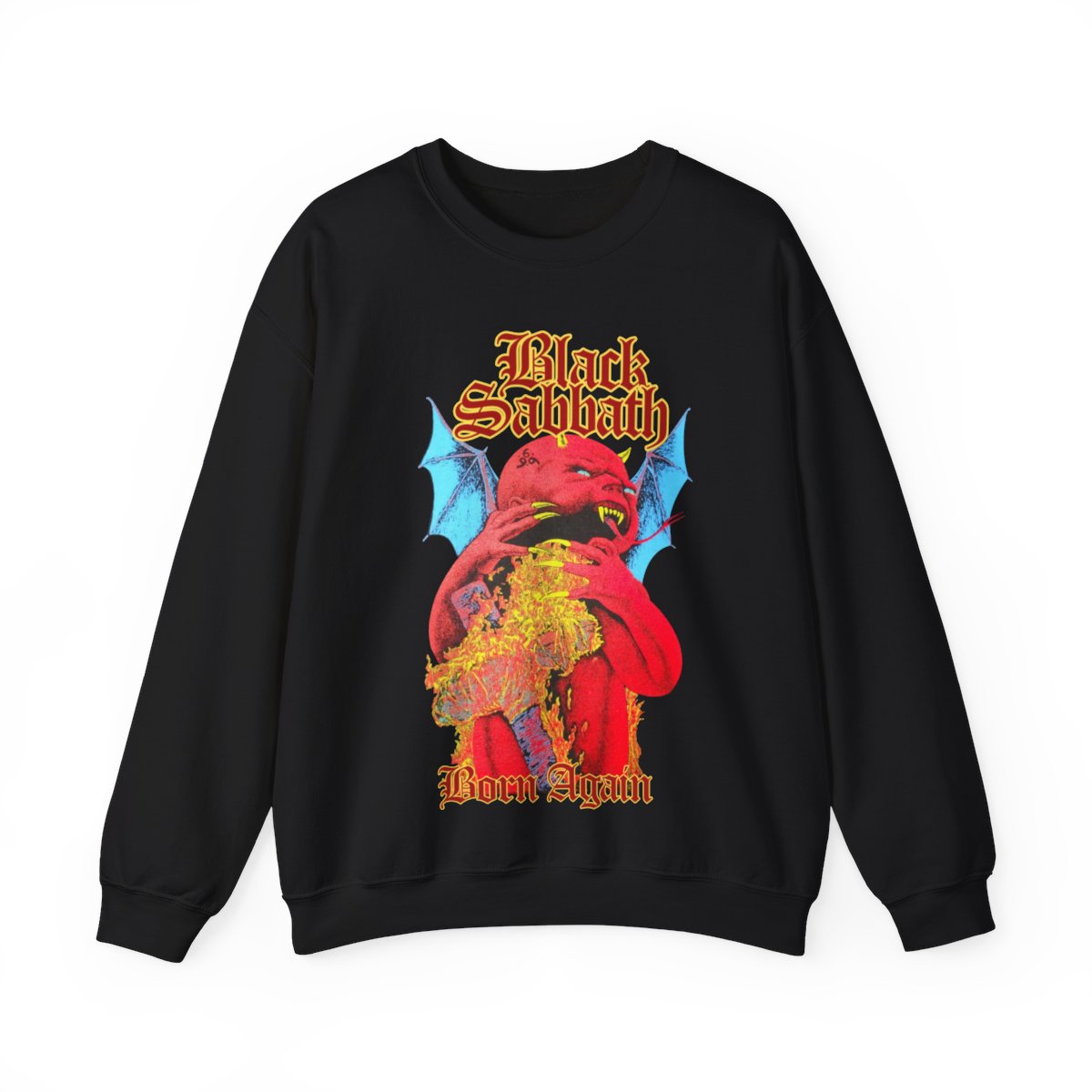 New Black Sabbath clothing, Black Sabbath Born Again T-Shirt, Gift Tee for Men Women Unisex Heavy Blend Crewneck Sweatshirt
