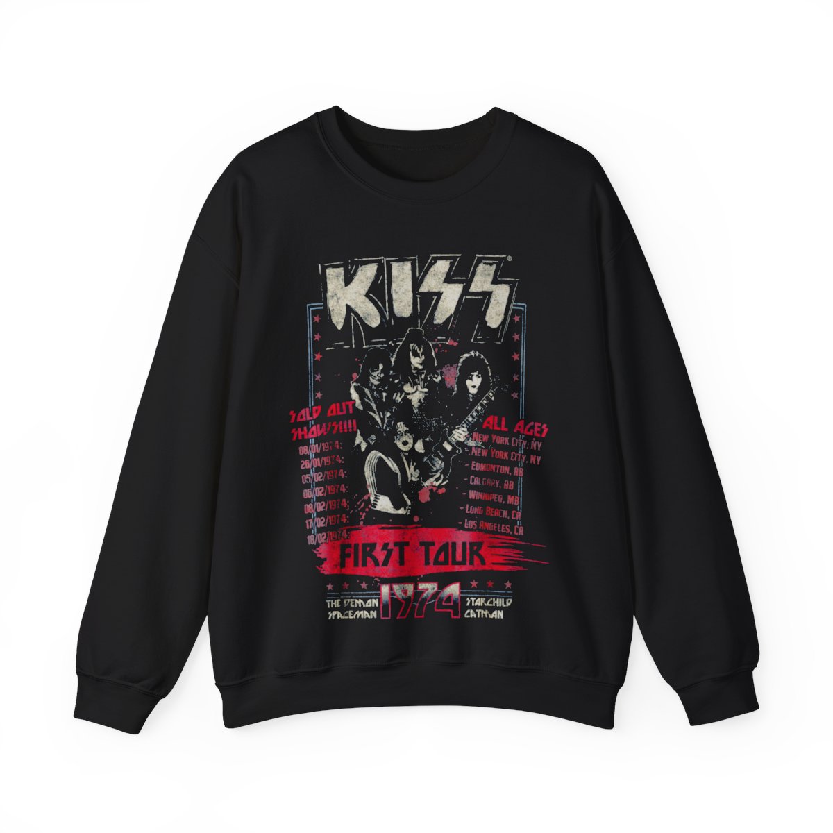 KISS First Tour Shirt Unisex Heavy Blend Crewneck Sweatshirt