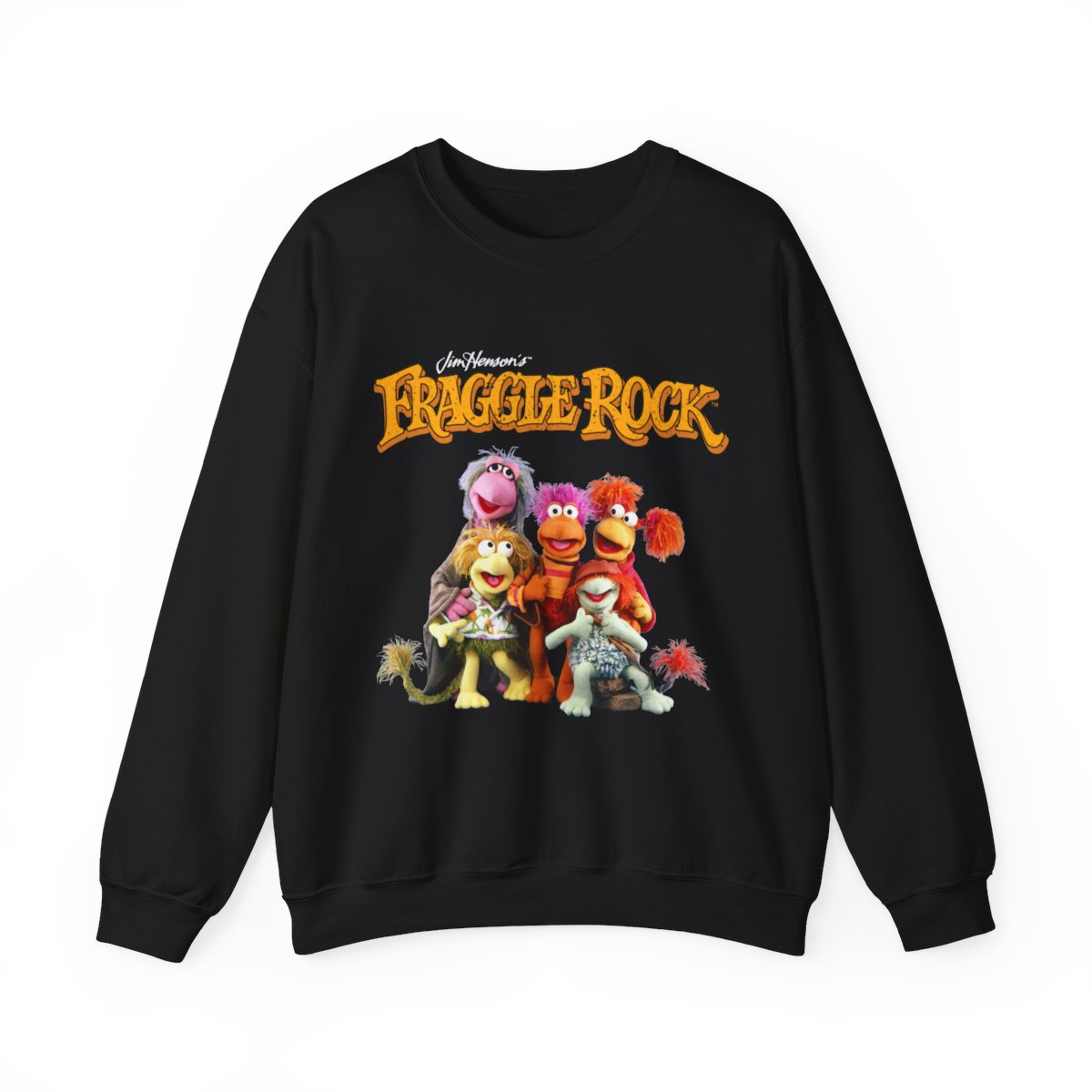 Fraggle Rock Vintage Photo Shirt Jim Henson’s Puppet Characters 80s TV Unisex Heavy Blend Crewneck Sweatshirt