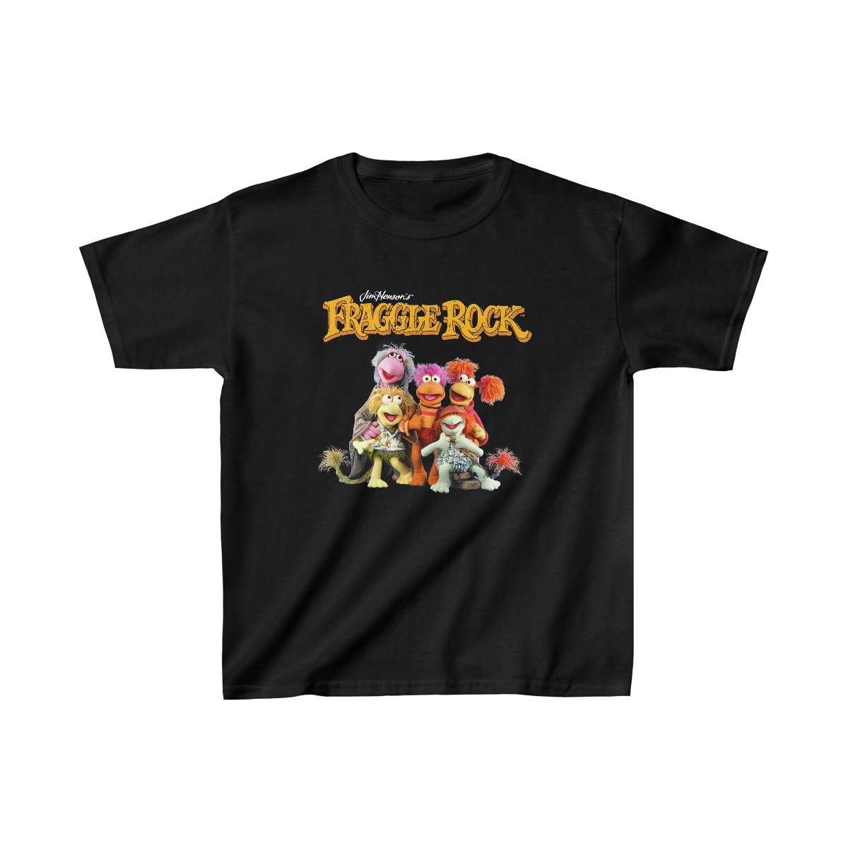 Fraggle Rock Vintage Photo Shirt Jim Henson’s Puppet Characters 80s TV Unisex Kids Heavy Cotton Tee