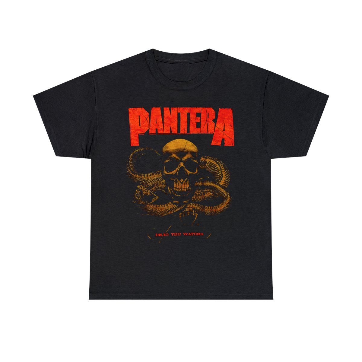 PANTERA – Drag The Waters – T-SHIRT Brand New – Officia Unisex Heavy Cotton Tee
