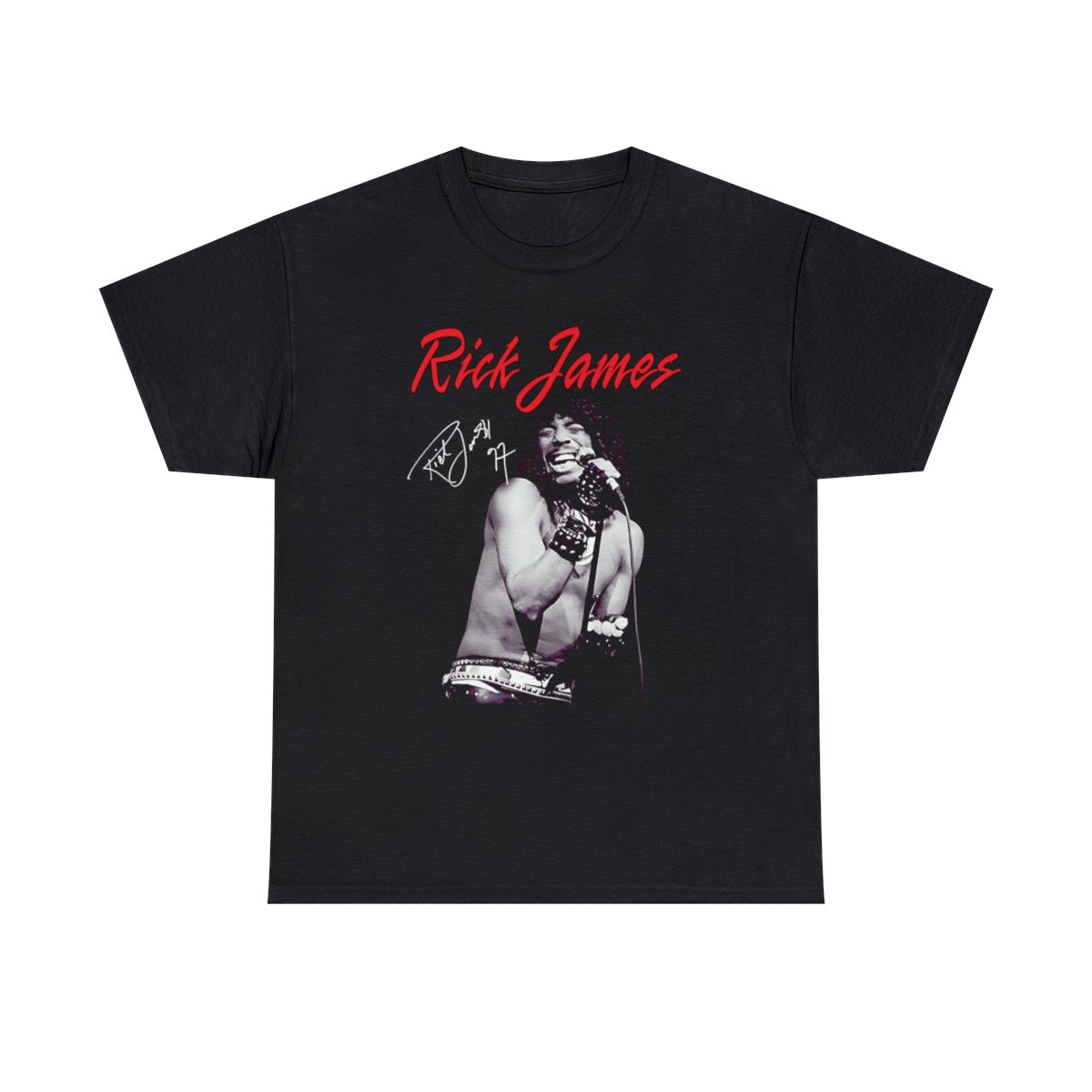 Rick James Singer Gift Funny All Size T-Shirt Unisex Heavy Cotton Tee