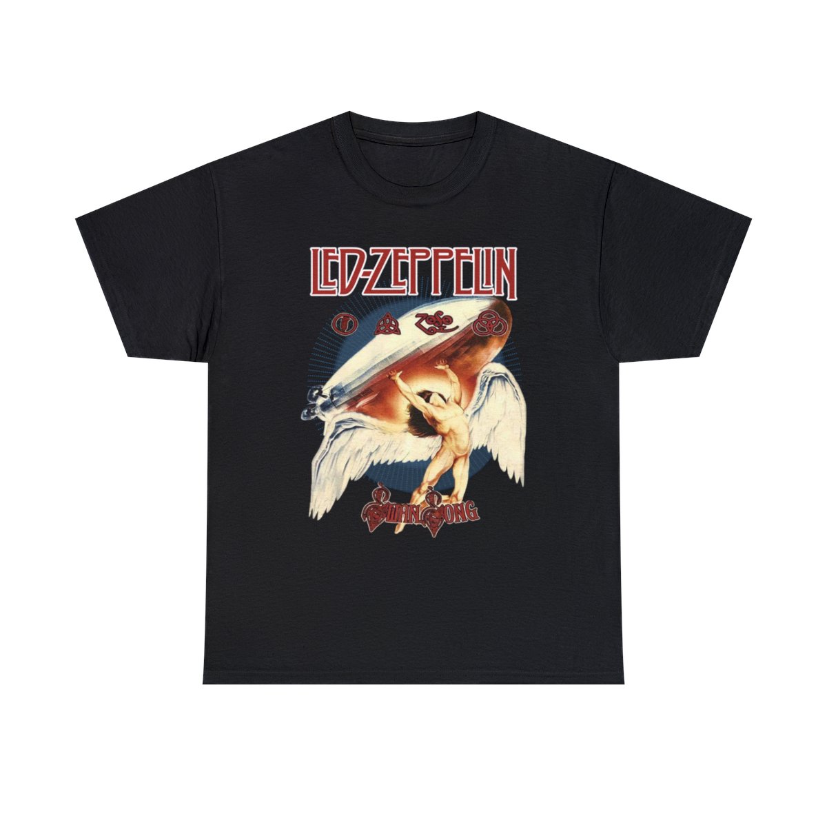 Led Zeppelin Swan Song New T-Shirt Vintage Unisex Heavy Cotton Tee