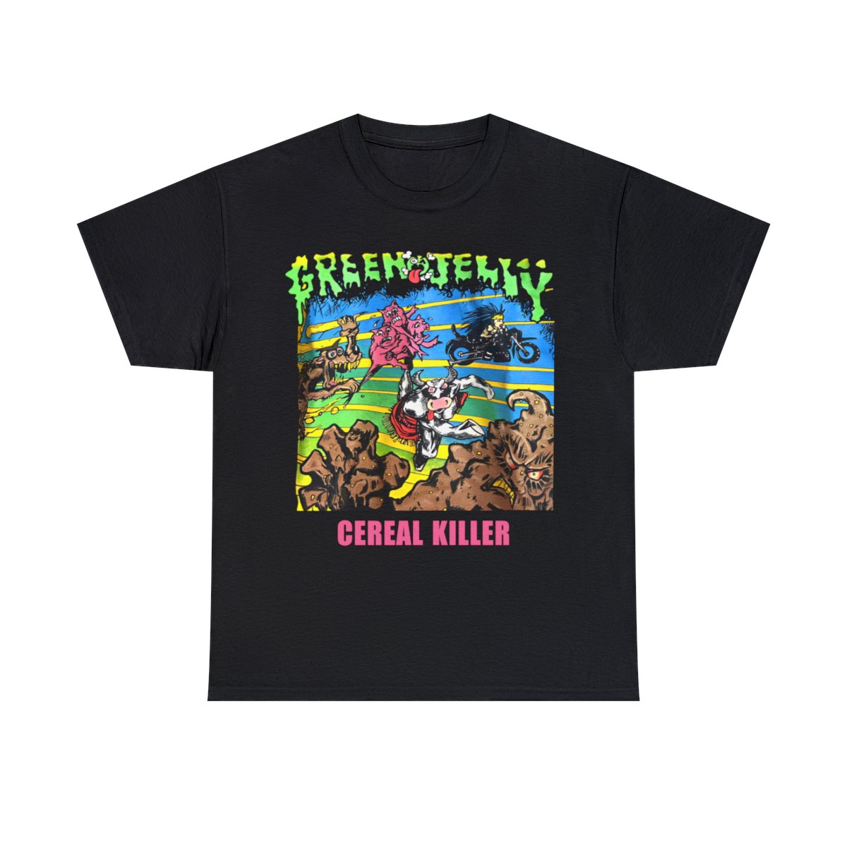 Green Jelly – Cereal Killer T-Shirt Unisex Heavy Cotton Tee