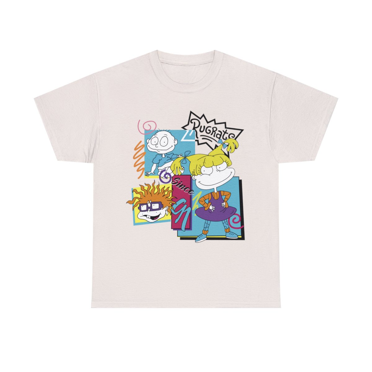 Rugrats T-shirt 1990’s Themed Fun Casual Retro Styling Unisex Heavy Cotton Tee