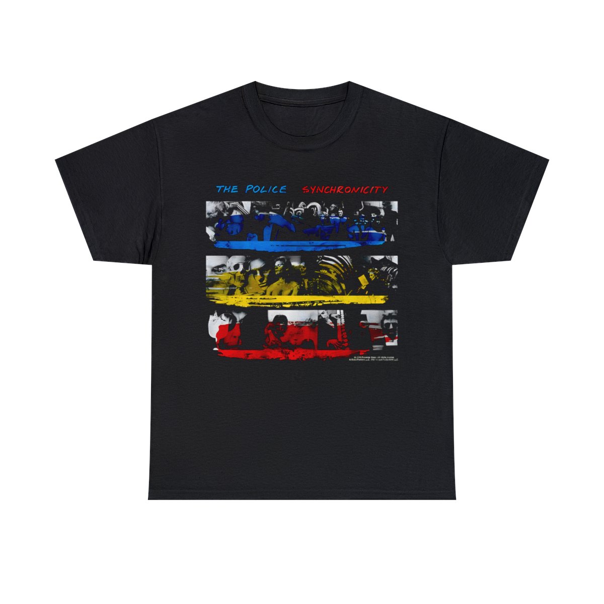 Popfunk Classic The Police Synchronicity Album T Shirt Unisex Heavy Cotton Tee