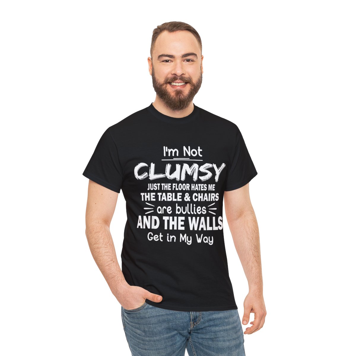 I’m Not Clumsy Funny Sayings Sarcastic Graphic T-Shirt