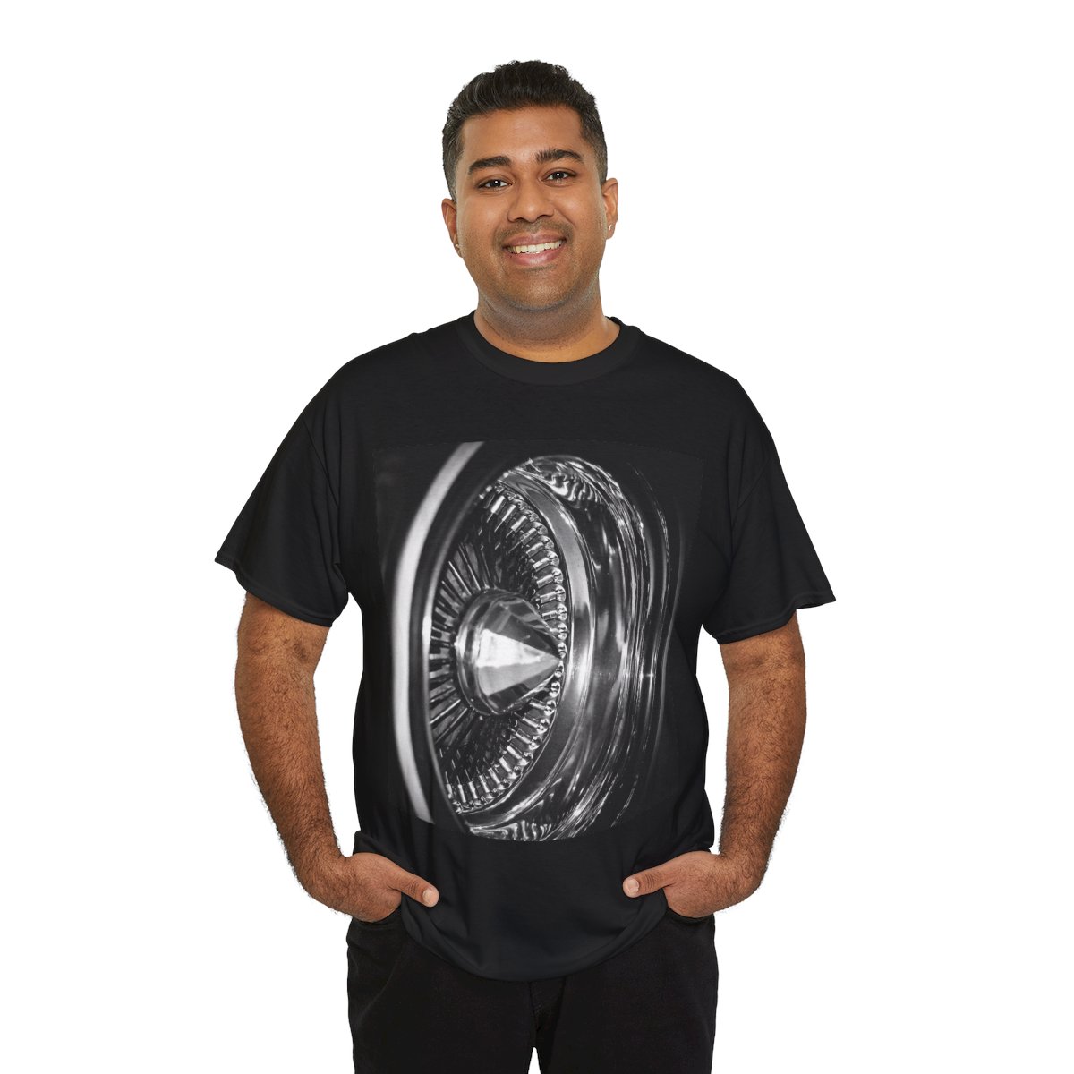 Lowrider Wire Wheel Graphic T-Shirt