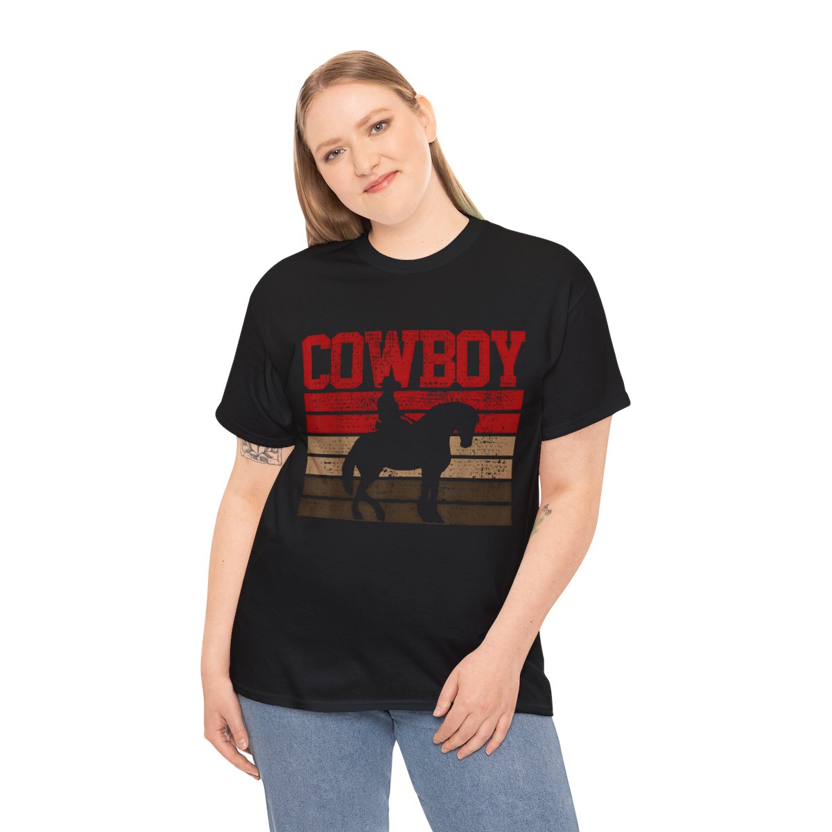Cowboy Rodeo Horse Gift Country Graphic T-Shirt