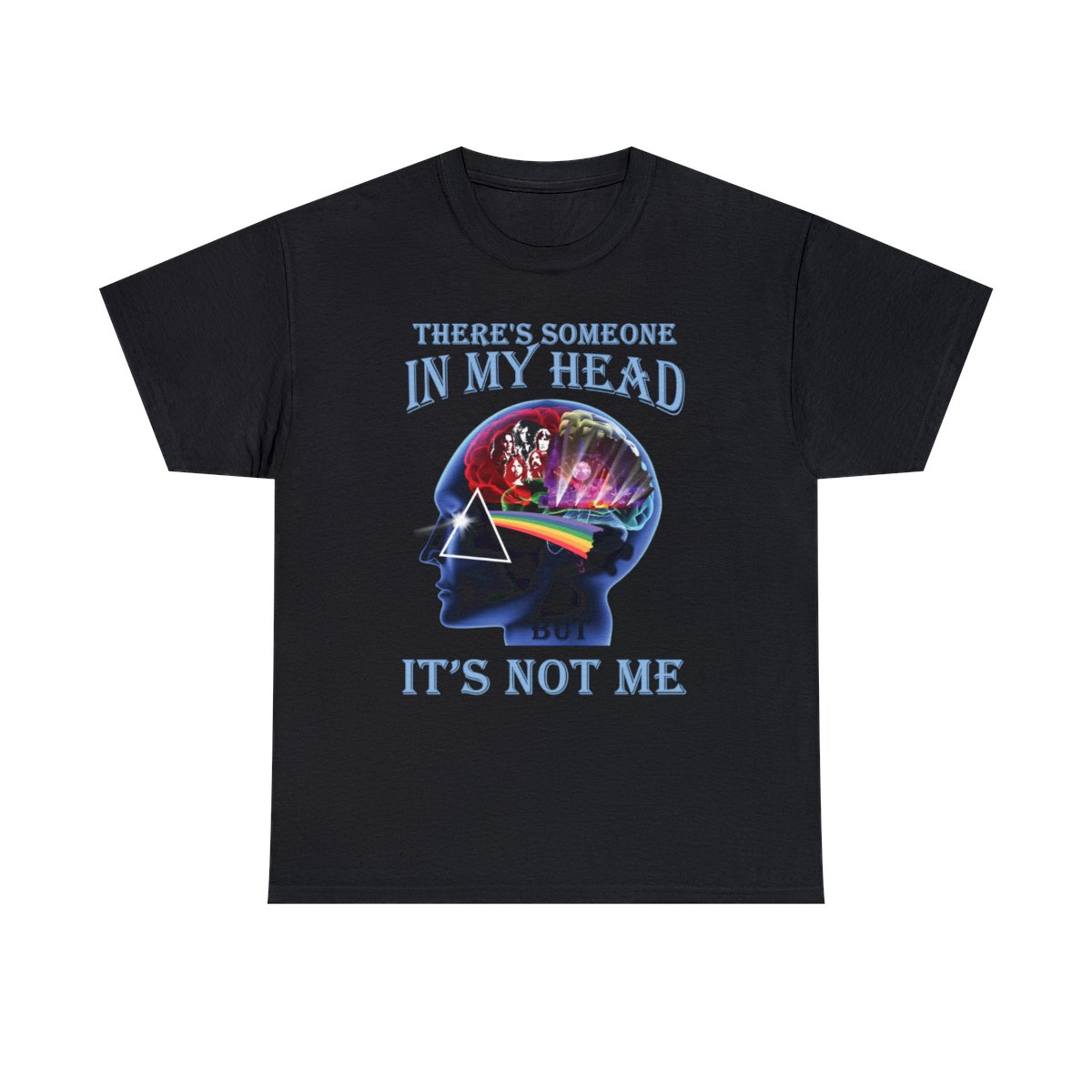 There is Someone In My Head But It is Not Me Pink Floyd T-Shirt Unisex Heavy Cotton Tee