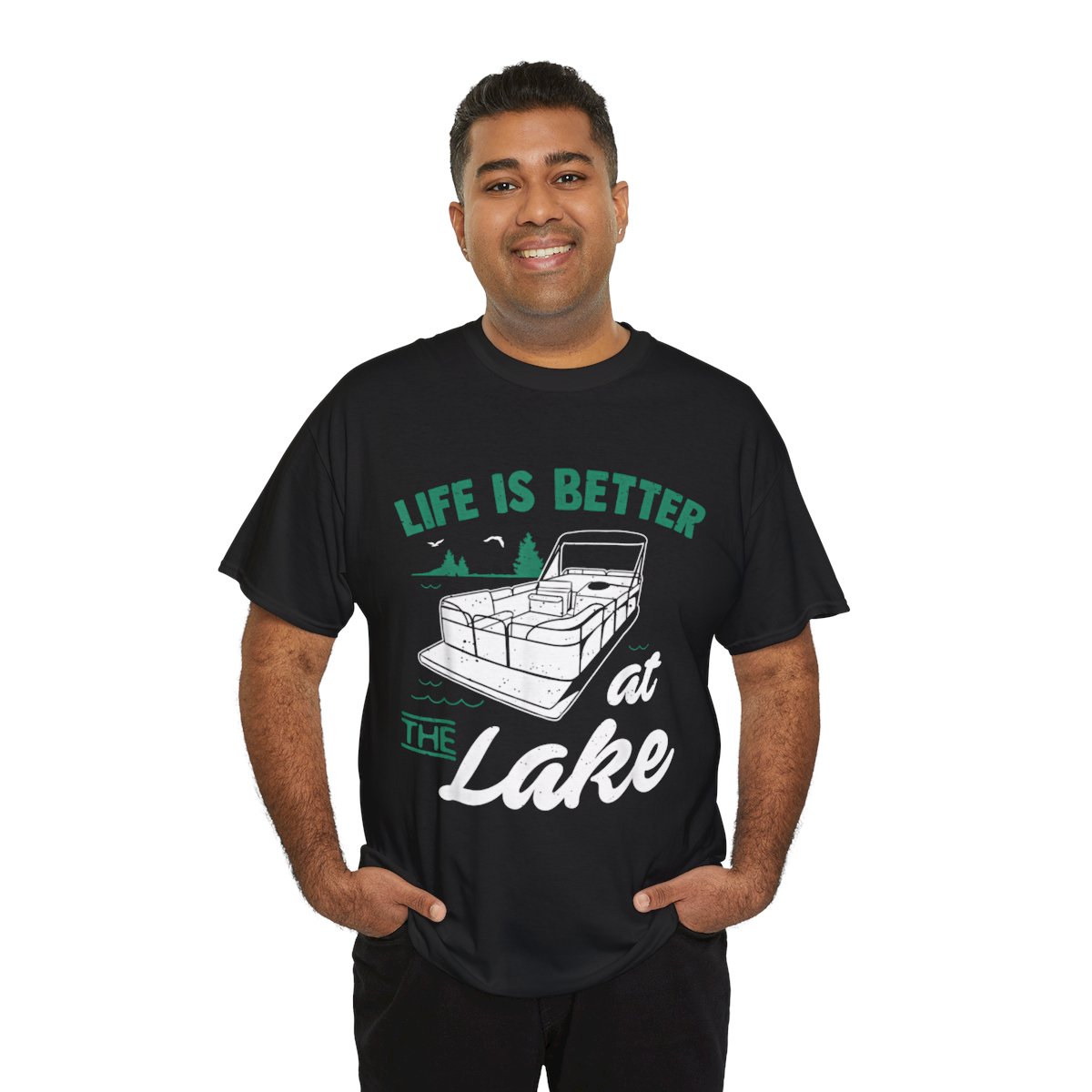 Life Is Better At The Lake, Pontoon Boat Gift Graphic T-Shirt