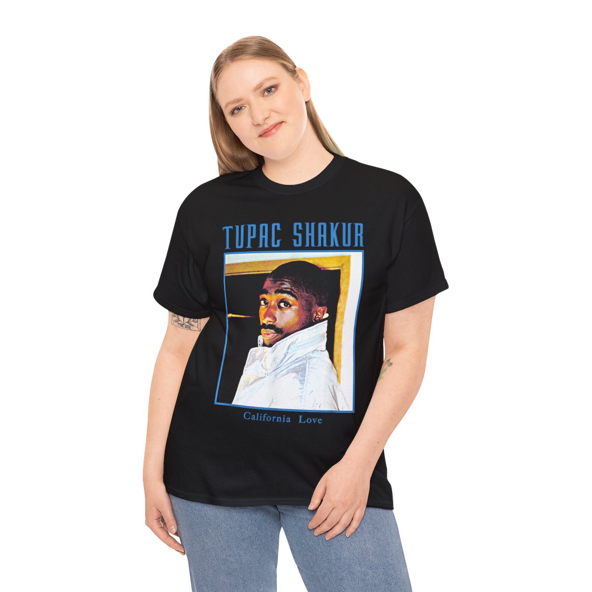 Official Tupac 247 Side Eye Graphic T-Shirt
