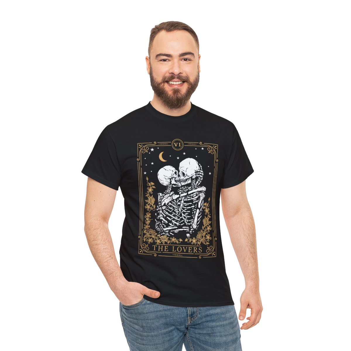 The Lovers Vintage Tarot Card, Magic, Occult,Supernatural Graphic T-Shirt