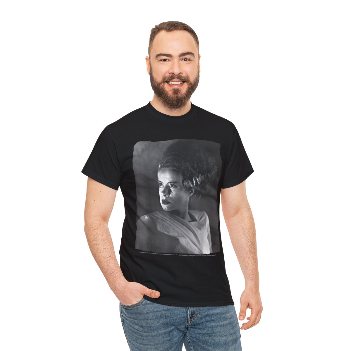 Universal Monsters Bride Of Frankenstein Classic Portrait Graphic T-Shirt
