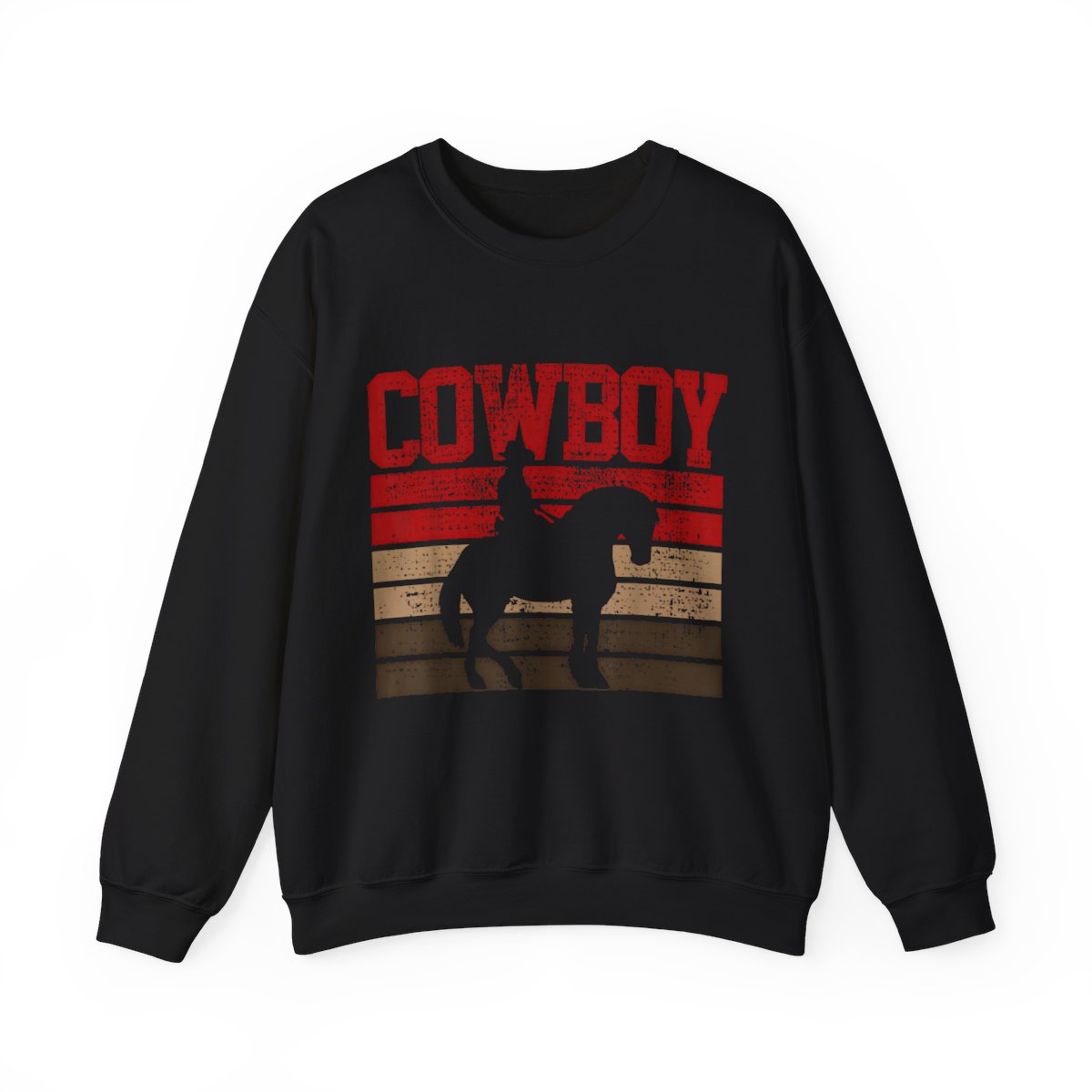 Cowboy Rodeo Horse Gift Country Unisex Blend Heavy Crewneck Sweatshirt